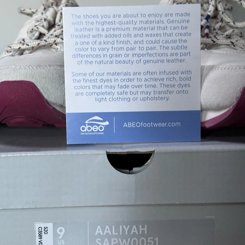 Abeo women’s leather jogger sneaker - Picture 3 of 8